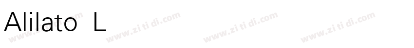 Alilato Light字体转换